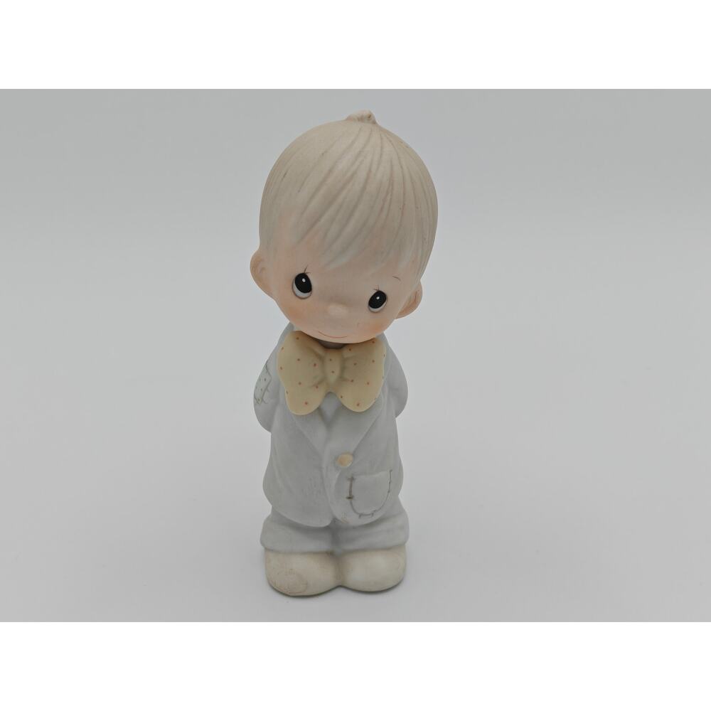 Precious Moments E 2837 Groom Porcelain Figurine Enesco Vintage‎ Wedding 1983